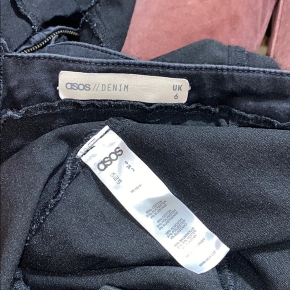 Asos Cut Out Denim Bandeau & Choker Playsuit - Picture 6 of 9